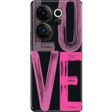 Adasena Tecno Camon 20 Premier 5g Kılıf Desenli Baskılı Tpu Rubber Kapak Love2