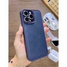 Mtl Iphone 15 Pro Max Uyumlu Premium Deri Dokulu Darbelere Karşı Dayanıklı Nazal Silikon Kılıf