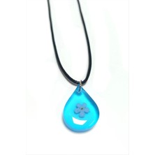 Unutma Beni Çiçeği Damla Epoksi Kolye