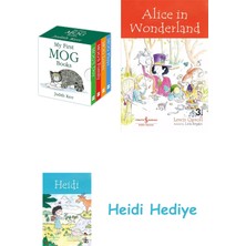 Bloomsbury My First Mog Books (Little Library) + Alice In Wonderland + Heidi