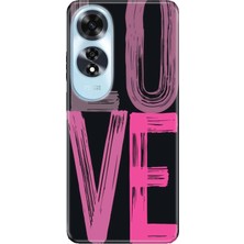 Adasena Oppo A60 Kılıf Desenli Baskılı Tpu Rubber Kapak Love2