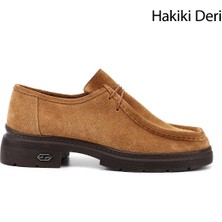 GÖNDERİ Kadın Taba  Bağcıklı Hakiki Deri Comfort Ayakkabı