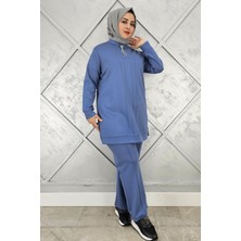 Pys Giyim Kadınfermuar Detaylı Tesettür Takım