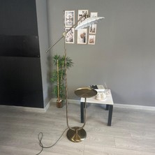 Bamyum Risso Eskitme Gövde Beyaz Lambader U Tepsili Makas Gövde Modern Dekoratif Metal Oturma Odası