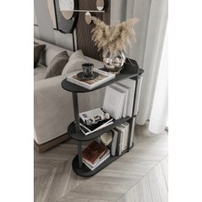 Ravilo Dekoratif Yan Sehpa Siyah