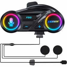 Motoanl Motosiklet Intercom Seti Yeni Sürüm Bluetooth V6.0 Rgb Kask Kulaklık