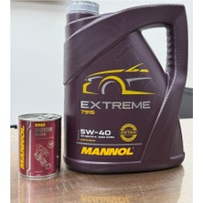 Motorx Yüksek Performanslı 2025 Üretimli 5W40 Extreme 7915 5l Motor Yağı ve Motor Flush 300ML Motor Iç Temizleyici Katkısı