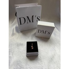 DMs Silver Şık Tasmalı Kedi Gümüş Charm'ı