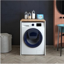 Çamaşır Makinası Alt Dolabı Mdf Çam Desen