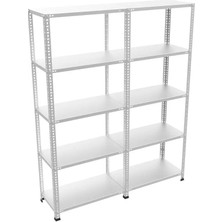 Rafform Galvaniz Çelik Raf Ünitesi 31X150X200 5 Katlı Arşiv Rafı Depo Rafı Kiler Rafı