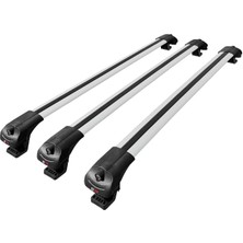 Acpar Nissan Pathfinder 3 (R51) 2004-2012 Arası ile Uyumlu Ace-1 Ara Atkı Tavan Barı Gri 3 Adet