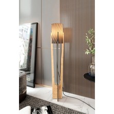 Ravilo Minimalist Meşe Lambader  Gri Guaj