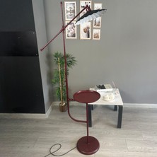 Bamyum Risso Vişne Çürüğü Gövde Siyah Lambader Tepsili Makas Gövde Modern Dekoratif Metal Oturma Odası