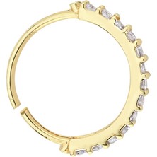 Altın Sepeti Altın Yarımtur Taşlı Burun Hızma Piercing