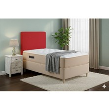 Rs Janti Store  Baza Başlık Kılıfı 110X70CM Kırmızı Renk Lastikli Esnek Kaliteli Kumaş