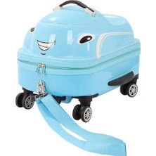 MÇS V367 ABS ÇOCUK VALİZ-MAVİ