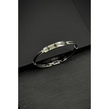 Frnch 316L Çelik Italyan Model Gümüş Renk Erkek Bileklik FRJ12124-3124-A2