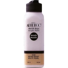 Lisans Artdeco Akrilik Boya 140ML Metalik Beyaz Sedef 3720