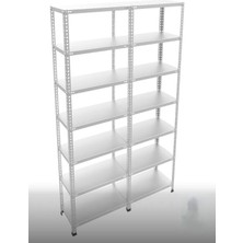 Rafform Galvaniz Çelik Raf Ünitesi 93X186X200 7 Katlı Arşiv Rafı Depo Rafı Kiler Rafı