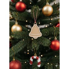 Empressco Kahverengi Çan Figürü Yılbaşı Ağacı Süsü, 10 Adet, Şık ve Sevimli Yılbaşı Dekoru