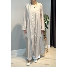 Lale Butik Önü Fermuarlı Şal Yaka Dubai Kap 5860 Bej