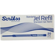 Scrikss Standart Refil Jel Mavi 20’li Kutu