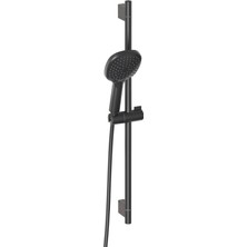 Adell Mode S Sürgülü Duş Seti – Mat Siyah  | 3 Fonksiyonlu El Duşu | Pvc Flex Hortum | 157820224