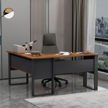 Betroya Landi Modern Ofis Masası Ahşap Dikdörtgen 140 cm x 90 cm Ergonomik Tasarım