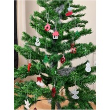 Empressco 18'li Renkli Epoksi Yılbaşı Süsü Seti, El Yapımı, Neşeli ve Canlı Dekorasyon