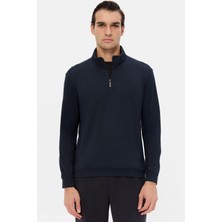 D'S Damat Ds Damat Regular Fit Lacivert Düz Sweatshirt 5HCE26172202M