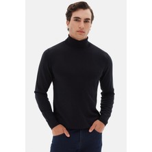 D'S Damat Ds Damat Regular Fit Lacivert Düz Örgü Kazak 5HF062432007M