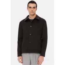 Twn Relaxed Fit Kahverengi Örme Gömlek Ceket 5EC07PL06345M
