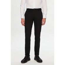 Twn Slim Fit Siyah Armürlü Chino Pantolon 5ECC3S208232M