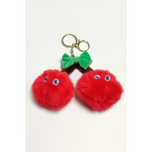 Kiraz Peluş Ayıcık Anahtarlık 1 Adet