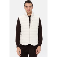 D'S Damat Ds Damat Regular Fit Ekru Düz Yelek Mont 5HCY71221204M