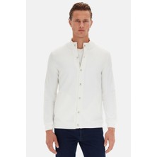 D'S Damat Ds Damat Regular Fit Ekru Düz Örgü Hirka 5HC0601960353