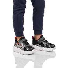 Slazenger Siyah Kırmızı Cırtlı Erkek Çocuk Spor Ayakkabı Kelsy F