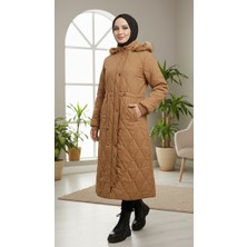 Eslemnur Belden Bağcıklı Şişme Mont 115CM Krinkıl Kumaş