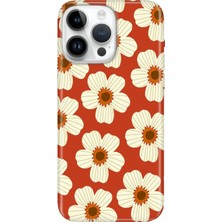 Senada iPhone 15 Pro Max Kılıf Desenli Baskılı Tpu Rubber Kapak Çiçek Sena
