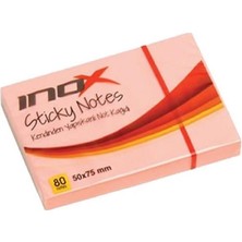Viva Inox Post-It 50X75 Fosforlu Pembe 80 Yaprak 12'li Paket