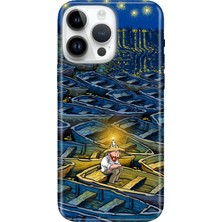 Senada iPhone 15 Pro Max Kılıf Desenli Baskılı Tpu Rubber Kapak Artgogh