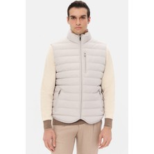 D'S Damat Ds Damat Regular Fit Taş Düz Yelek Mont 5HCY71221204M