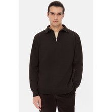 Twn Slim Fit Kahverengi Kazak 5EC065711207M