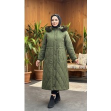 Eslemnur Belden Bağcıklı Şişme Mont 115CM Krinkıl Kumaş