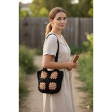 Linas Collection El Yapımı Motif Detaylı Kadın Kol Çantası