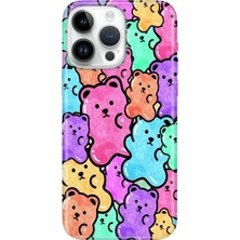 Senada iPhone 15 Pro Max Kılıf Desenli Baskılı Tpu Rubber Kapak Bears