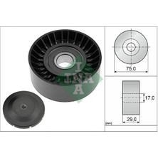 Universal Alternatör Gergi Rulmanı Crafter 2.5 Tdı 06 Bjk-Bjm Kanalsız 75MM