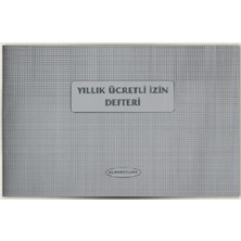 Turkuaz Ücretli Izin Defteri 40 Yaprak