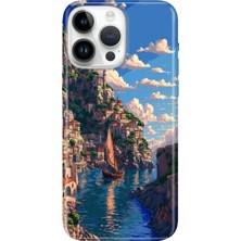 Senada iPhone 15 Pro Max Kılıf Desenli Baskılı Tpu Rubber Kapak Amalfi