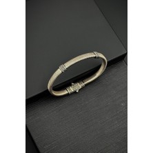 Frnch 925 Ayar Gümüş Italyan Model Gümüş Renk Erkek Bileklik FRJ12605-3605-A